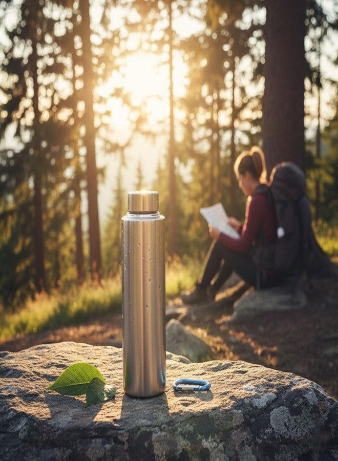 FINALITY Stainless Steel Water Bottle| Fridge Water Bottle, 1 Litre (1000ml), Silver Color, Pack of (1) - Image 2